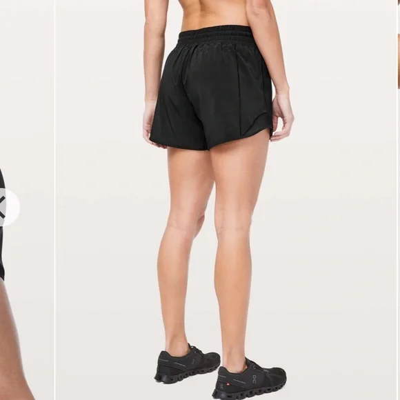 Lululemon Hotty Hot Shorts *High-Rise Long 4Black Size 2 W7ARIT Athletic Gym